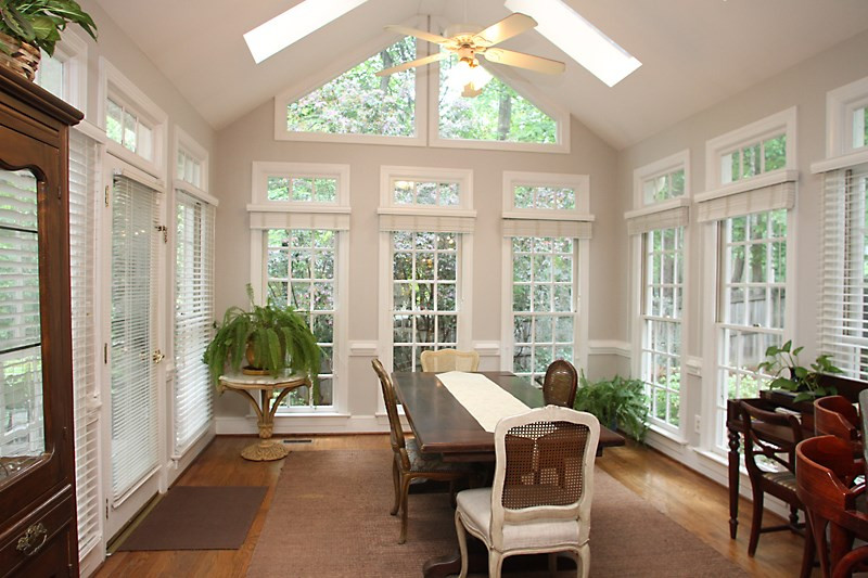 12301 Staunton Court Raleigh, NC 27613 - Photo 8 of 25 Nice open space to start your day. Sky lights and surrounding windows give great lighting as you overlook the deck, patio and flower beds. Breakfast Area