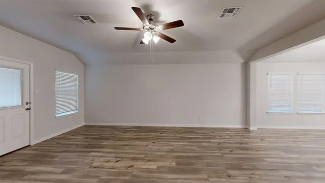 wooden floor in an empty room