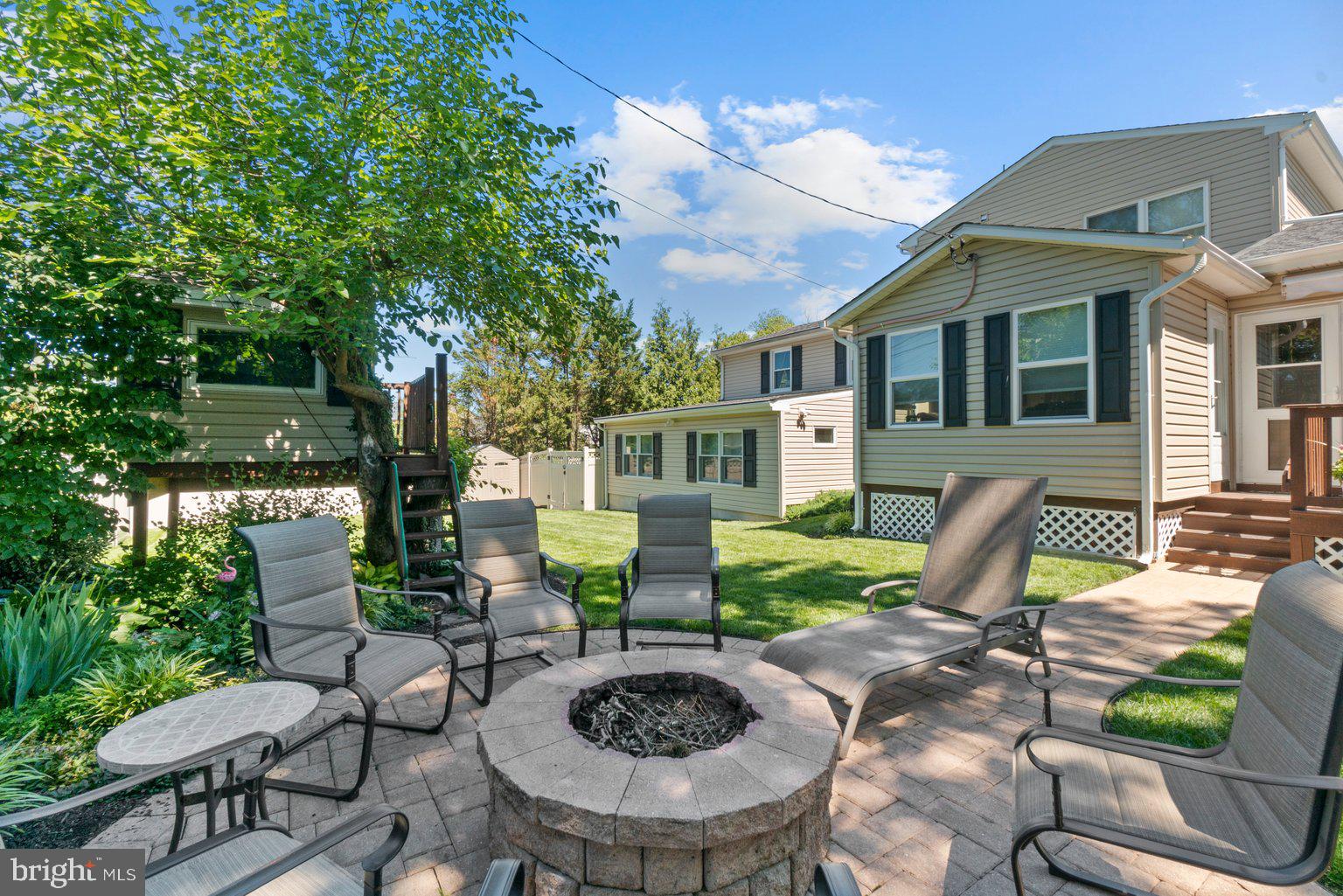 202 Stonewall Road Catonsville, MD 21228 - Photo 62 of 65 Great place to gather in yd around custom firepit