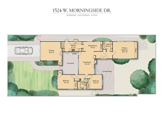 $1,595,000 | 1324 Morningside Drive, Burbank, CA 91506