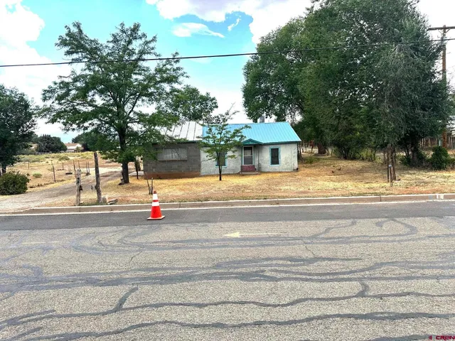 a view of street with houses