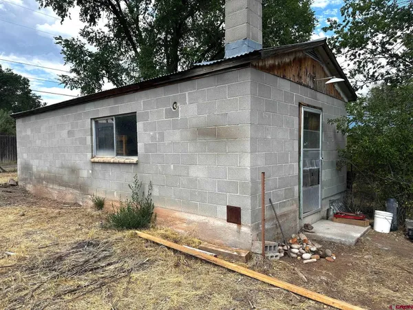 a backyard of a house