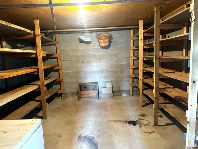 a view of storage and utility room