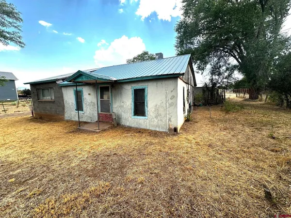 a house with trees in the background