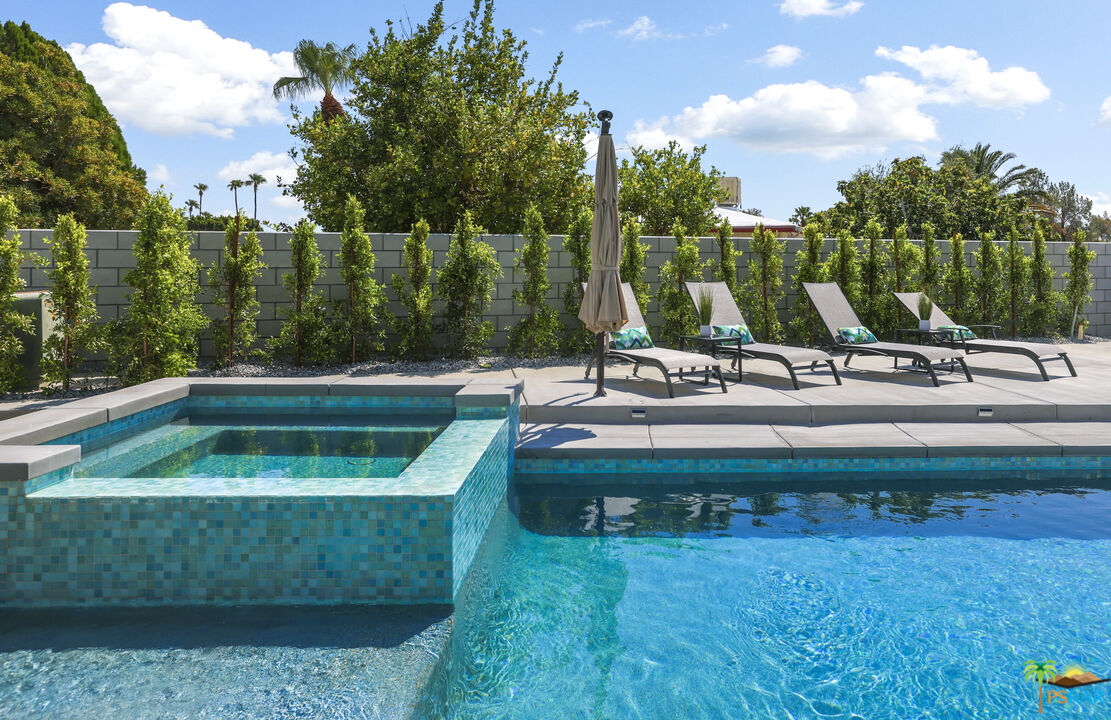 2312 North Blando Road Palm Springs, CA 92262 - Photo 24 of 27 a view of swimming pool with a yard