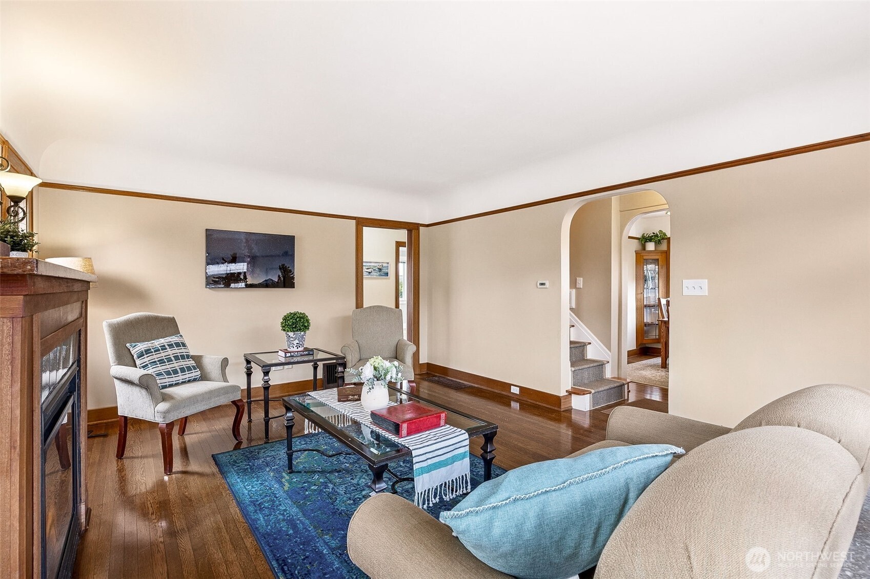 2819 Northwest 68th Street Seattle, WA 98117 - Photo 6 of 39 a living room with furniture and wooden floor