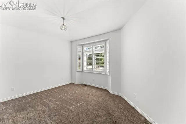 a view of an empty room