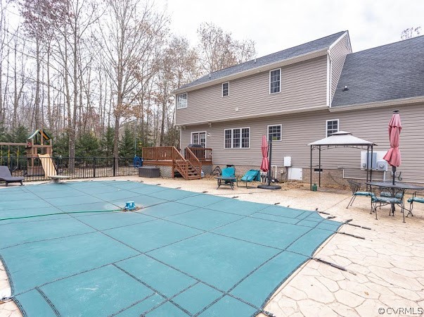 22161 Rowanty Road Carson, VA 23830 - Photo 6 of 27 a view of a backyard with a patio