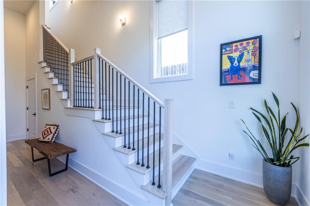 812 West College Avenue Decatur, GA 30030 - Photo 8 of 32 a view of entryway and hall with wooden floor