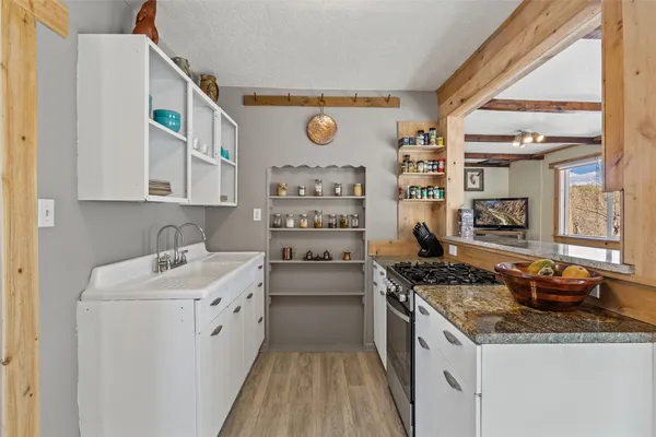 a view of a storage and utility room