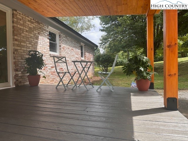 410 Cook Street Jefferson, NC 28640 - Photo 21 of 22 a view of a porch with a potted plants