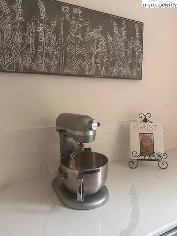 a room with a washing machine