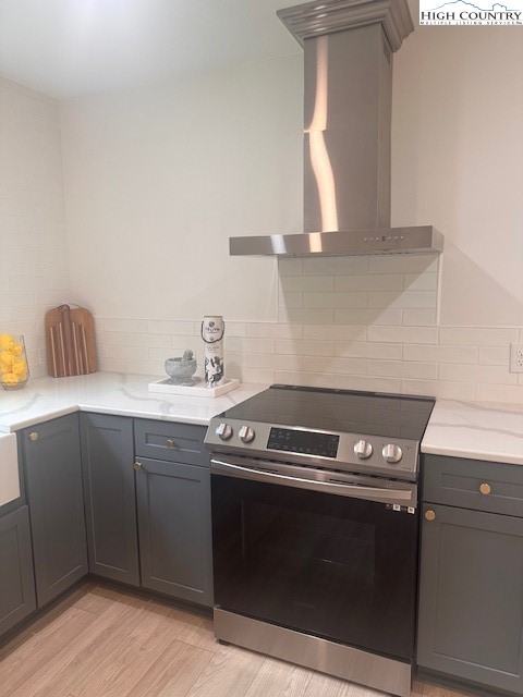 410 Cook Street Jefferson, NC 28640 - Photo 7 of 22 a kitchen with a stove and a sink