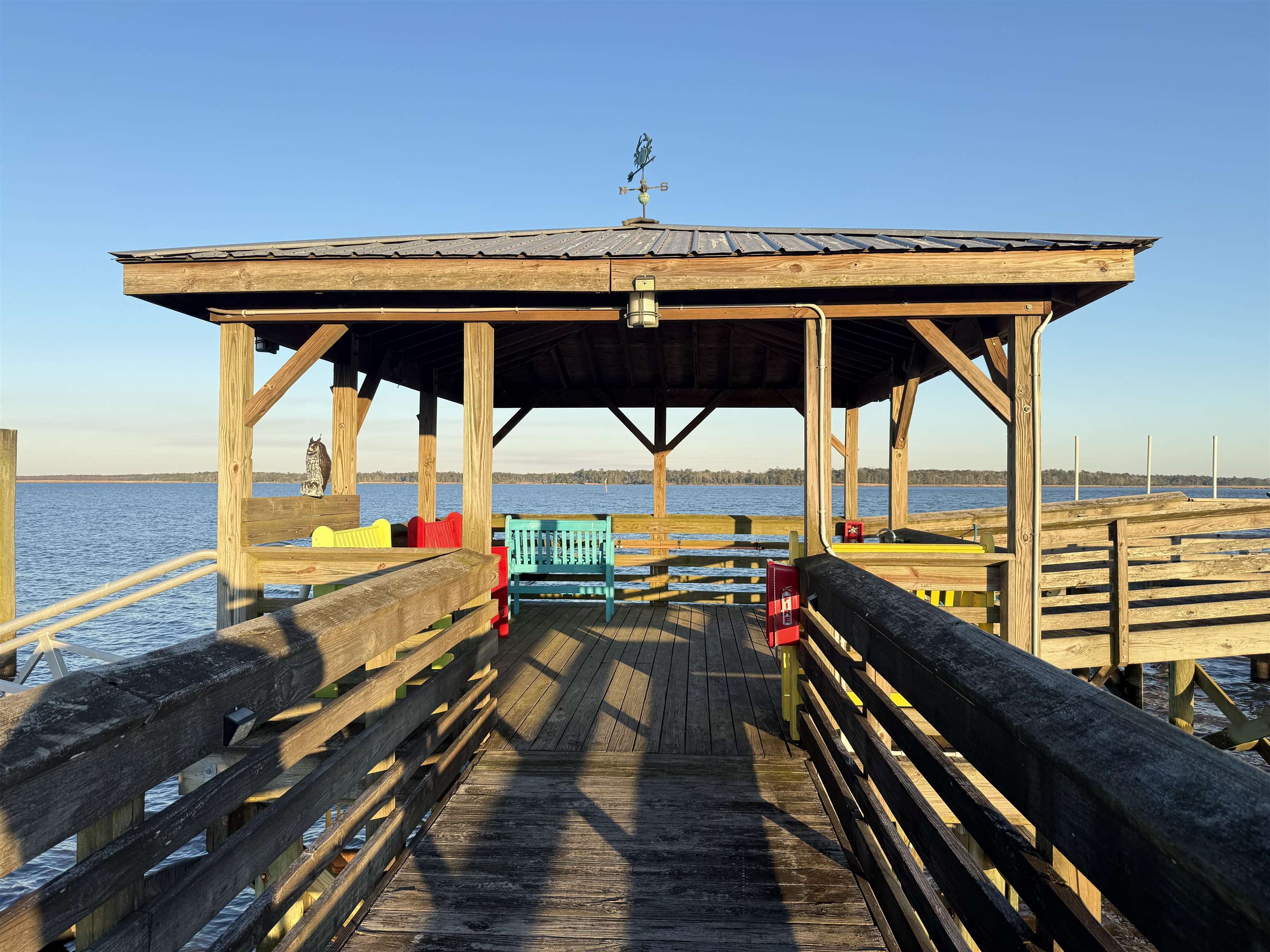 159 Commanders Island Road Georgetown, SC 29440 - Photo 6 of 15 Dock featuring a water view and a gazebo