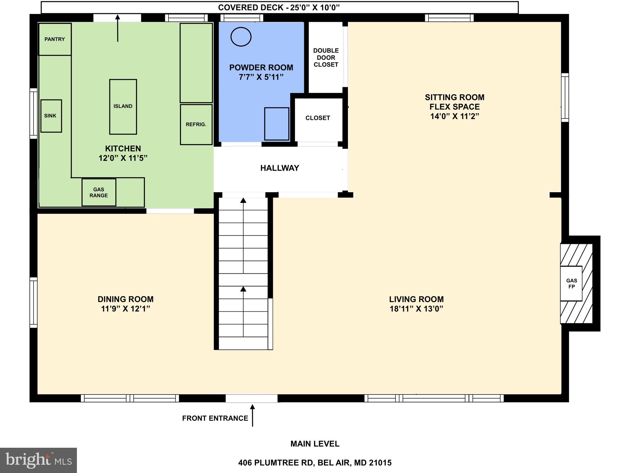 406 Plumtree Road Bel Air, MD 21015 - Photo 57 of 59 Main Level Floor Plan