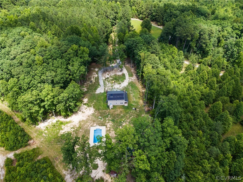 6621 Cox Road Wilsons, VA 23894 - Photo 39 of 44 an aerial view of a house with a yard