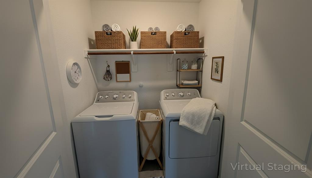 6087 Determine Lane Forney, TX 75126 - Photo 5 of 14 a utility room with dryer and washer