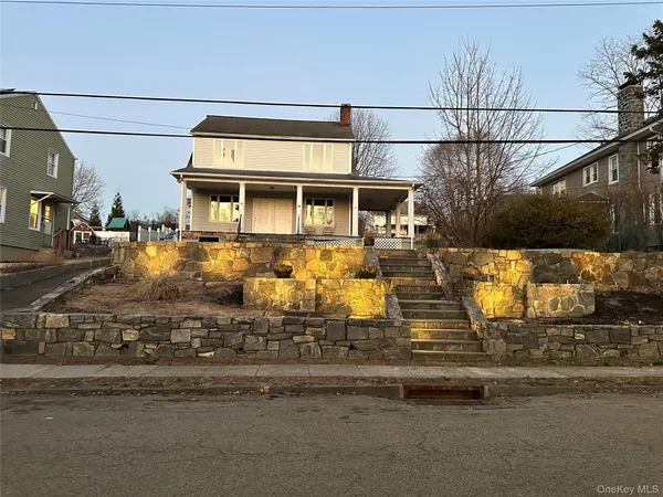 a front view of a house