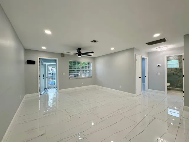 a view of an empty room