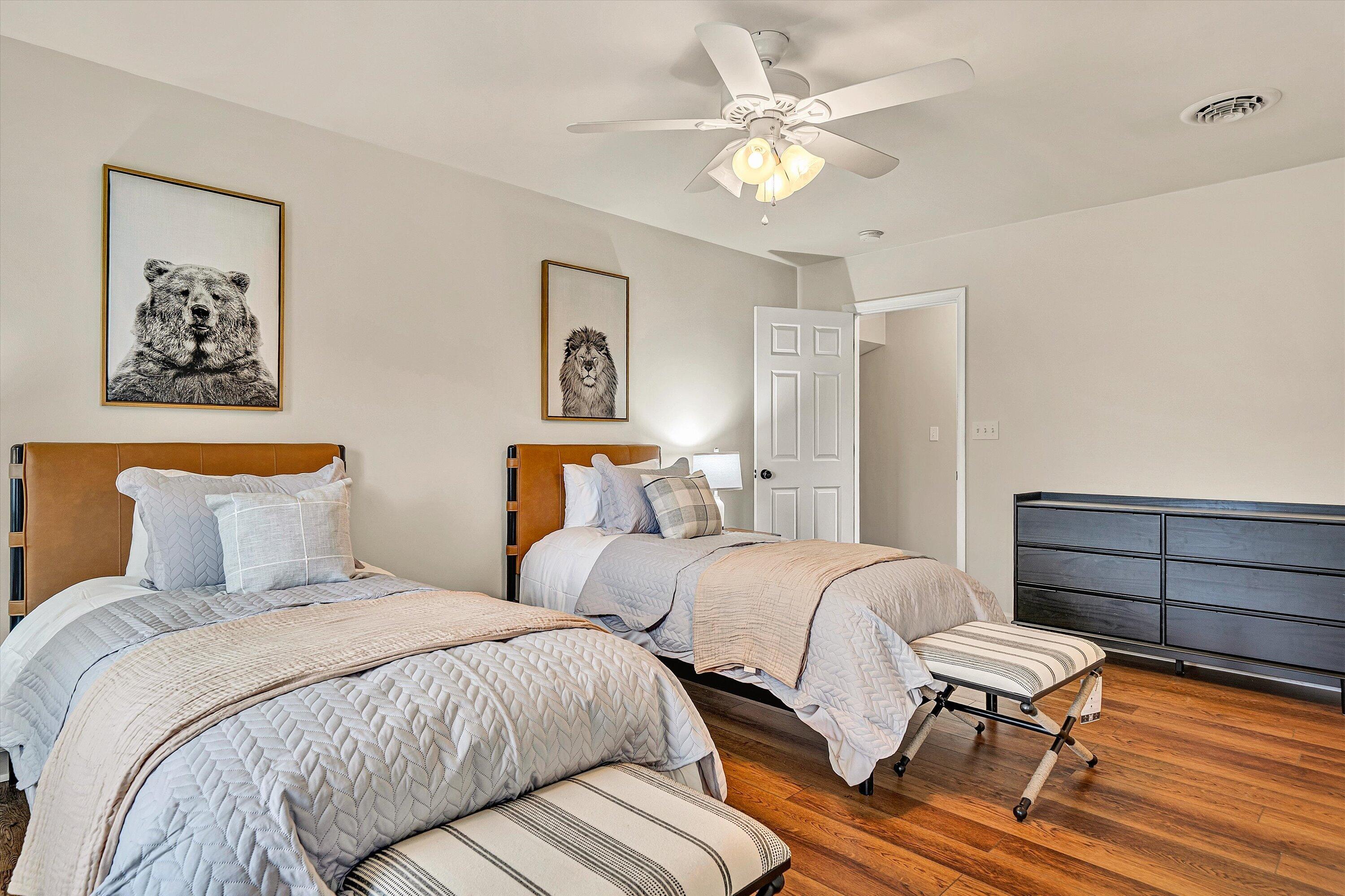 116 Dustys Road Covington, VA 24426 - Photo 64 of 96 a bedroom with two beds and painting on the wall