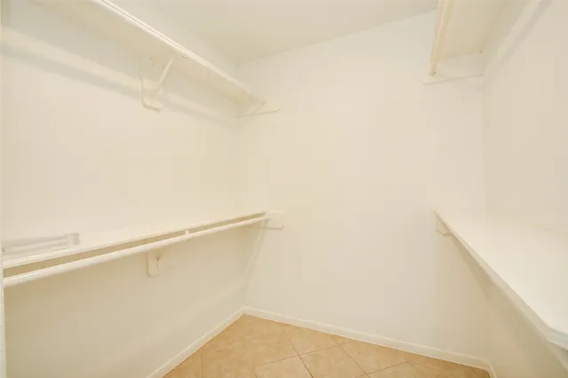 a view of small space with racks on the wall