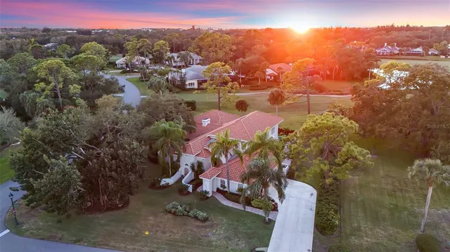 a aerial view of a house