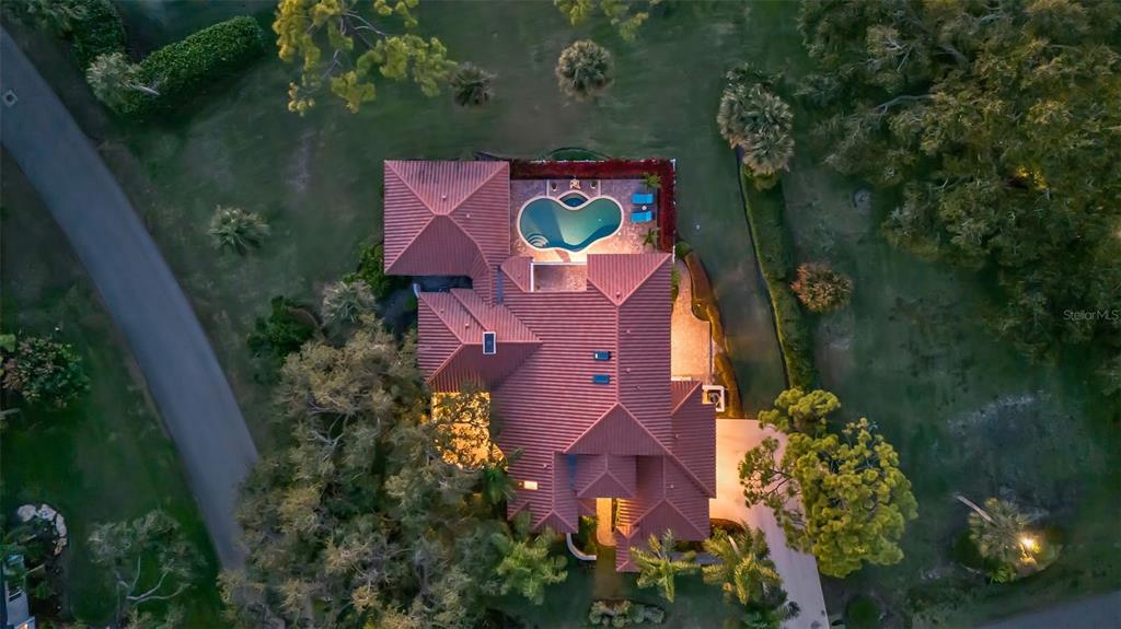 401 Walls Way Osprey, FL 34229 - Photo 36 of 51 an aerial view of house with yard swimming pool and outdoor seating