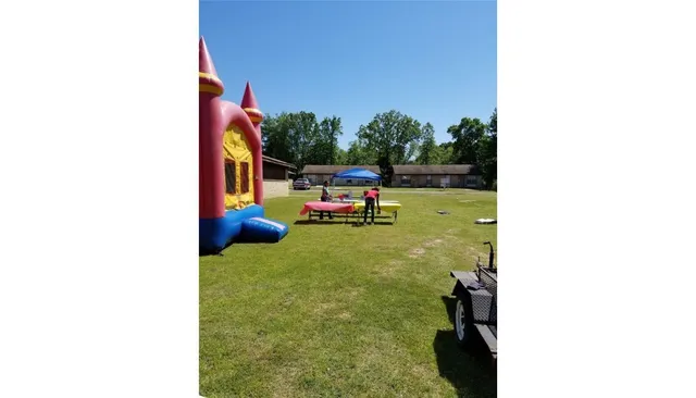 a play room with toys