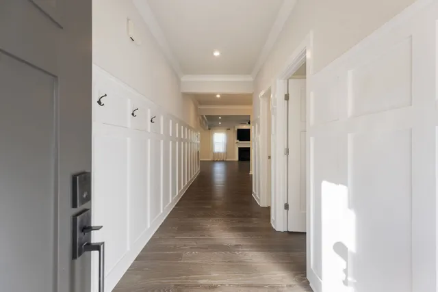 a view of a room with empty racks