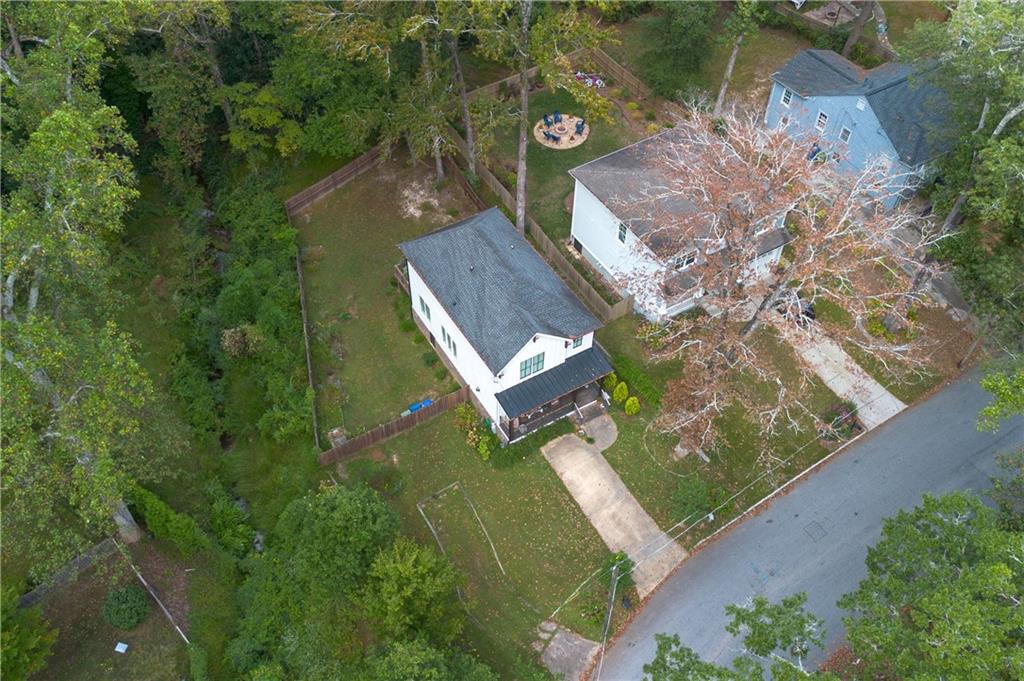 1771 Derry Avenue Southwest Atlanta, GA 30310 - Photo 43 of 45 an aerial view of a house with a yard