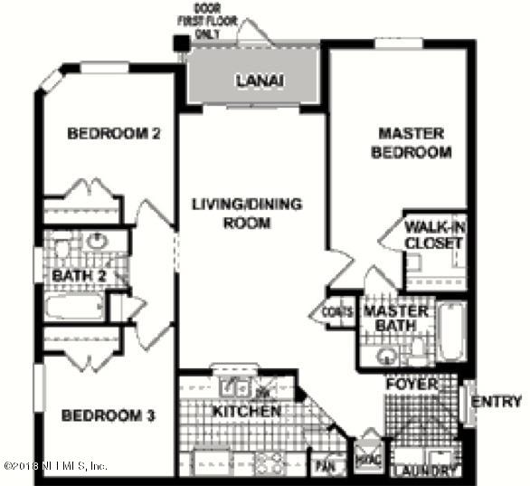 10550 Baymeadows Road, Unit 326 Jacksonville, FL 32256 - Photo 35 of 35 Floor Plan