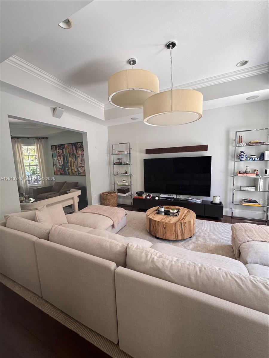 5000 Southwest 73rd Terrace Miami, FL 33143 - Photo 4 of 24 a living room with furniture and a fireplace