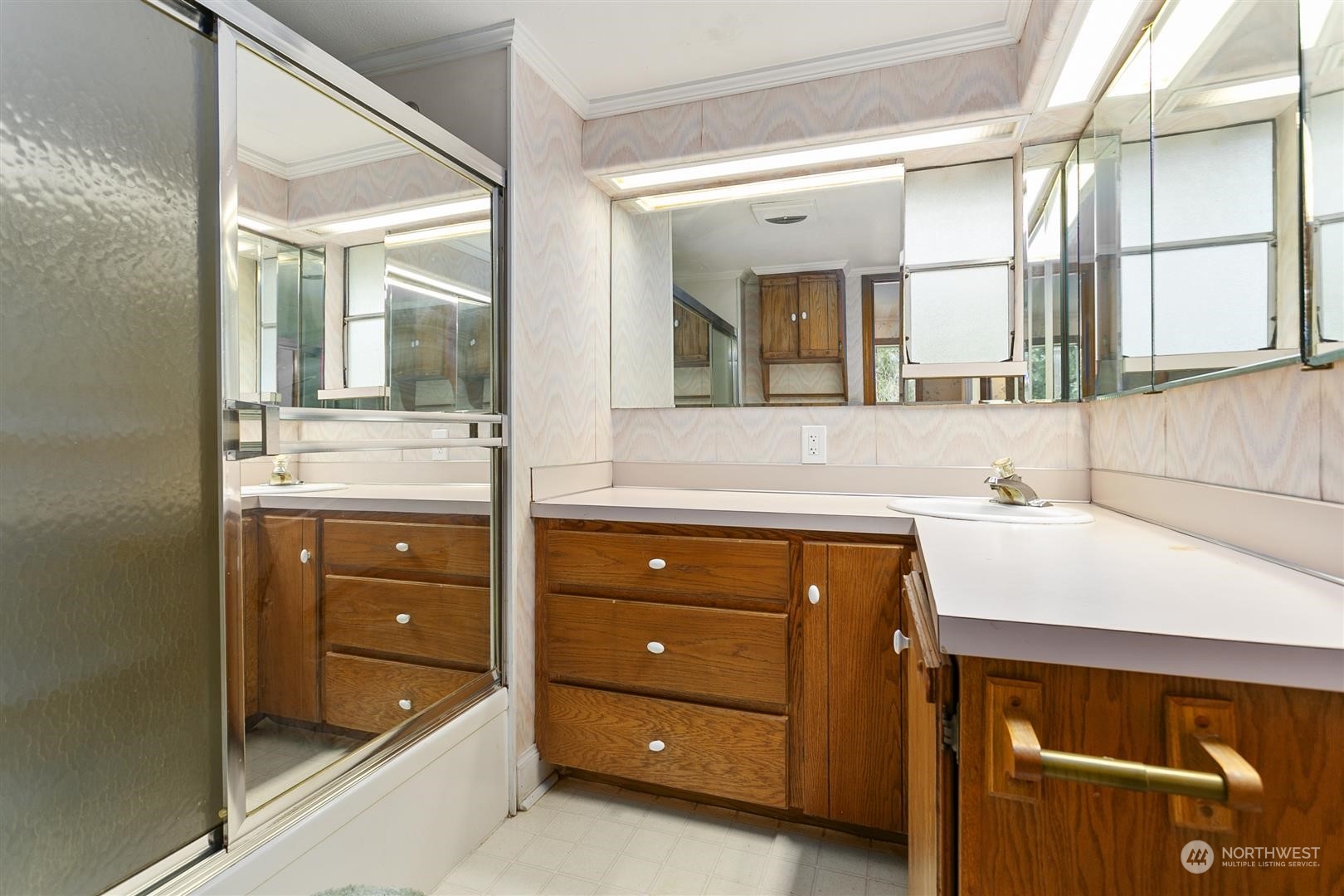 3397 Cedarville Road Bellingham, WA 98226 - Photo 18 of 38 a bathroom with a sink and a mirror