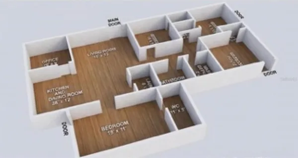 view of living room with furniture and rug