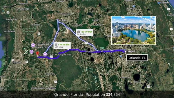 a view of city and mountain