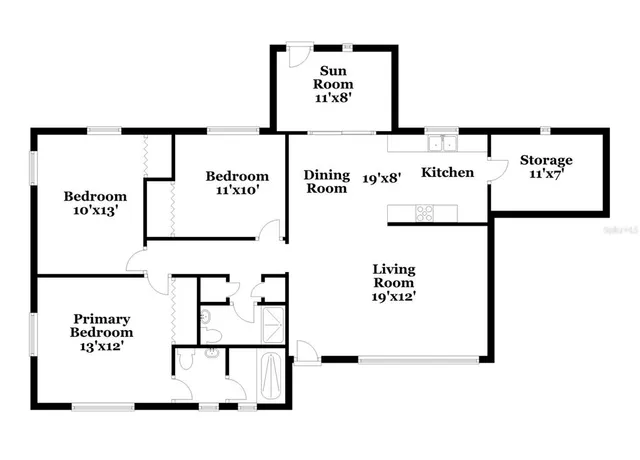 a picture of a floor plan