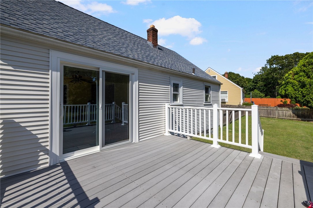 70 New Lexington Road North Kingstown, RI 02852 - Photo 24 of 30 Composite deck off of the den/dining room