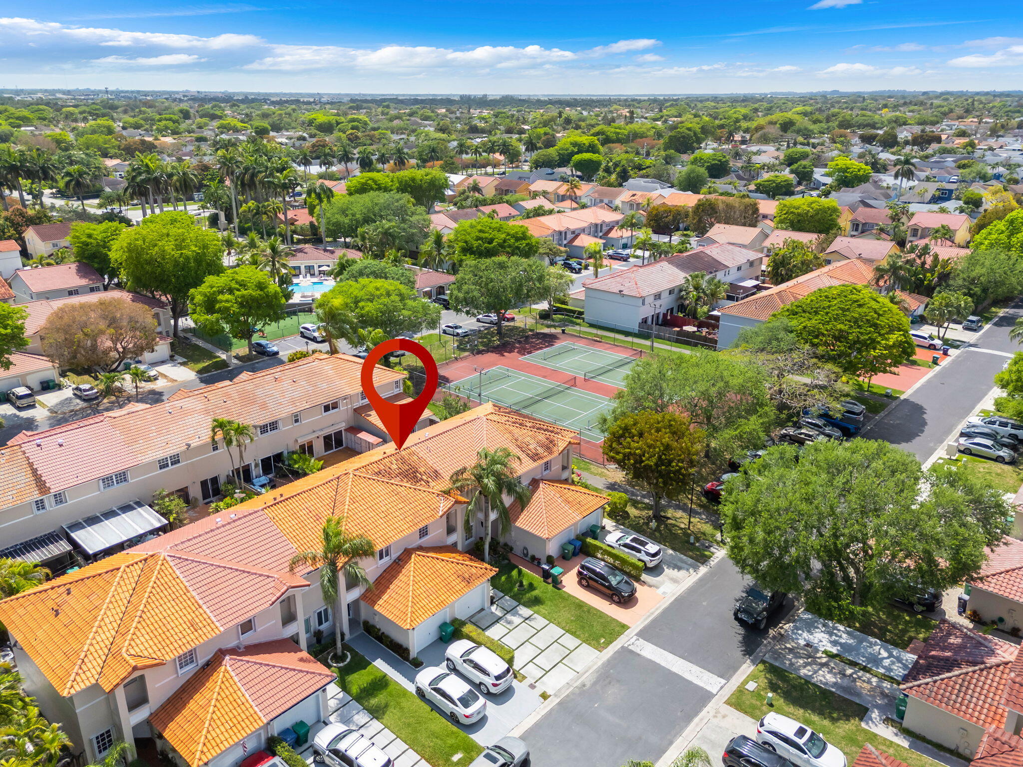 13860 Southwest 102nd Terrace Miami, FL 33186 - Photo 37 of 39 an aerial view of residential houses with outdoor space