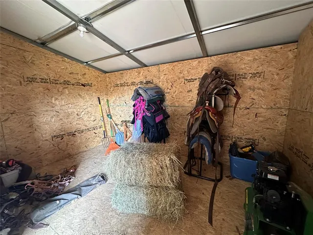 a view of backyard with green space