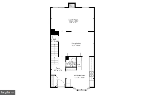 a picture of a bench in front of a wall