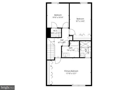 a picture of a bench in a white wall