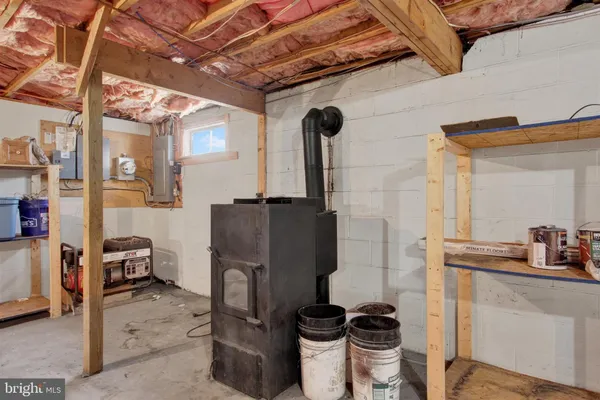 a view of store room with racks