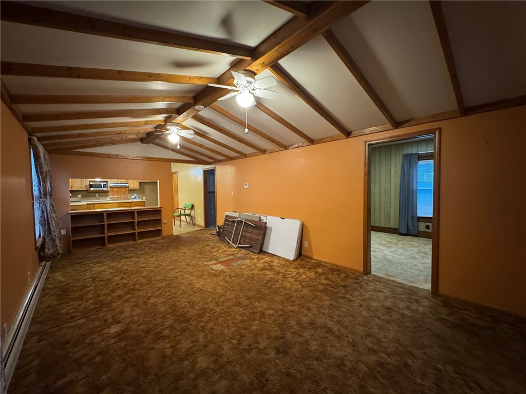 215 Pithole Road Cyclone, PA 16726 - Photo 9 of 41 Living room with cathedral ceiling