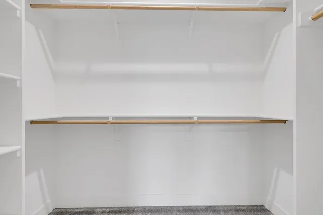 a close up view of racks on the wall