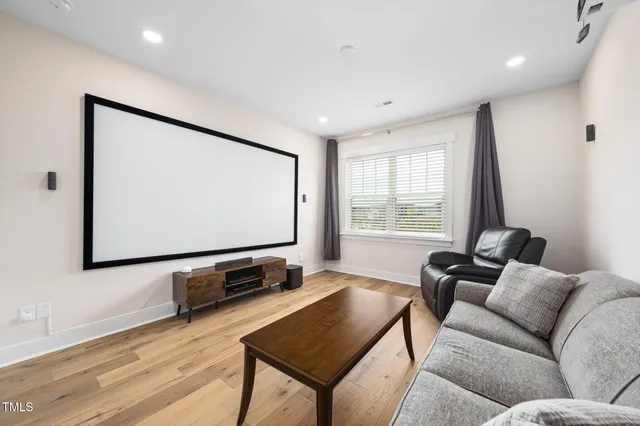 a view of a livingroom with a dresser
