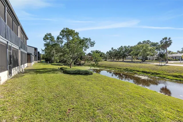 a house view with a swimming pool