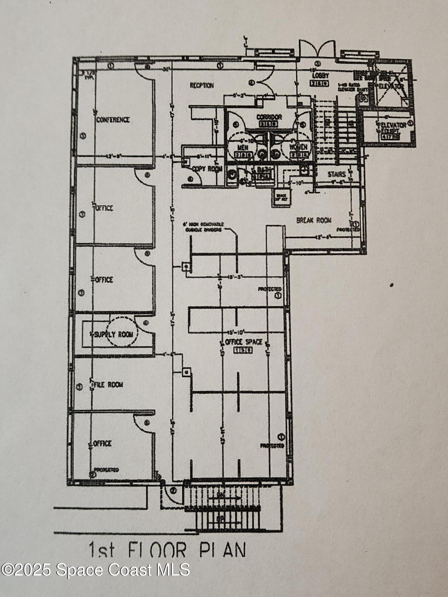 8195 North Wickham Road, Unit 100 Melbourne, FL 32940 - Photo 2 of 10 Wickham office layout