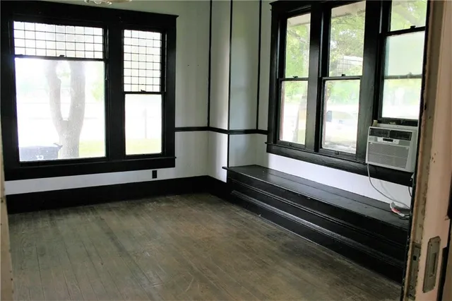 a view of a room with window