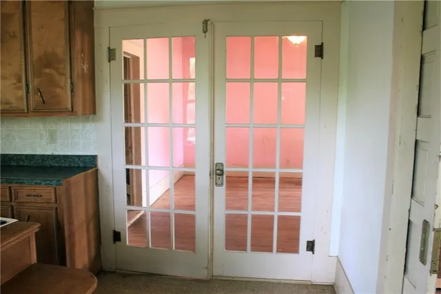 a view of front door