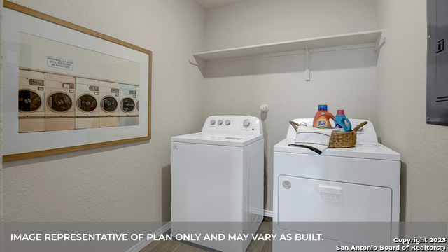 1008 Village Run Seguin, TX 78155 - Photo 28 of 39 a utility room with dryer and washer